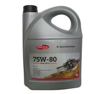 Фото Олива трансмісійна GEAR OIL 5 75W80 5L Delphi 28344398