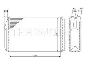 Фото Радіатор пічки Thermotec D6W003TT