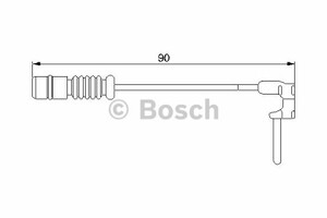 Фото Датчик зносу гальмівних колодок Bosch 1 987 474 901