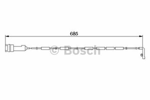 Фото Сигналізатор, знос гальмівних колодок Bosch 1 987 474 974