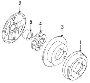 Фото Комплект подшипника ступицы колеса Mitsubishi MB663547