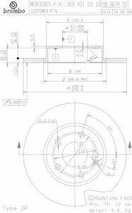 Фото Гальмівний диск Brembo 08.8679.11