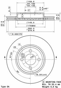 Фото Автозапчастина Brembo 09.A761.10