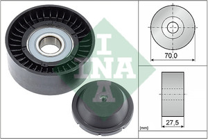 Фото Ролик генератора Toyota RAV 4 III/IV 2.0/2.2 D 4WD 06- (паразитний) (70х27.5) INA 532061010