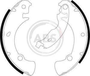 Фото Комплект гальмівних колодок ABS 9018