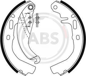 Фото Комплект гальмівних колодок ABS 8792