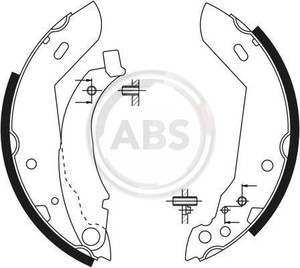 Фото Комплект гальмівних колодок ABS 8123