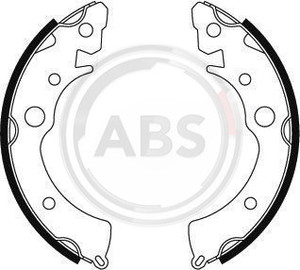 Фото Комплект гальмівних колодок, дискове гальмо ABS 8650