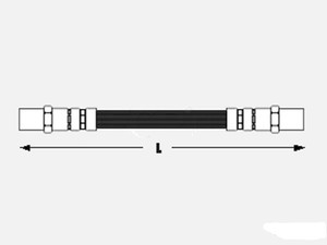 Фото Шланг гальмівний (задній) Audi 80/VW Golf/Jetta/Passat/T4 74-03 (160mm) Meyle 100 611 0002