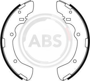 Фото Комплект гальмівних колодок ABS 8864