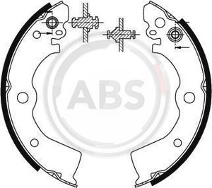 Фото Комплект гальмівних колодок ABS 8913