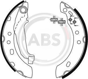 Фото Комплект гальмівних колодок ABS 8890