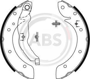 Фото Комплект гальмівних колодок ABS 8894