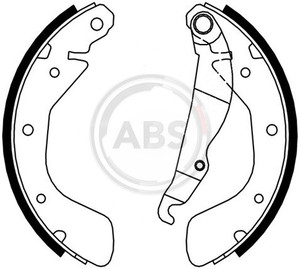 Фото Комплект гальмівних колодок ABS 8885