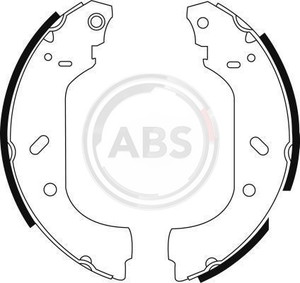 Фото Комплект гальмівних колодок ABS 8943