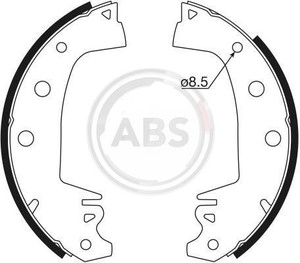 Фото Комплект гальмівних колодок ABS 8110