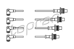 Фото Комплект проводiв запалювання Topran 722 801 755