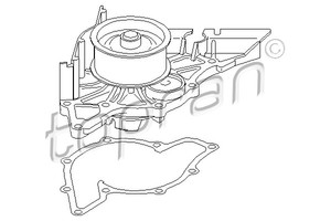Фото Насос охолоджувальної рідини, охолодження двигуна Topran 107 817 755