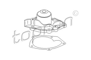 Фото Насос охолоджувальної рідини, охолодження двигуна Topran 207 099 755