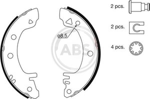 Фото Комплект гальмівних колодок ABS 8703