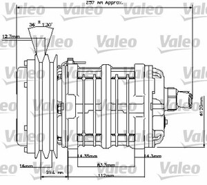 Фото Компресор, система кондиціонування повітря Valeo 815828