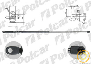 Фото Пружина газовая Polcar 1316AS