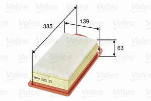 Фото Воздушный фильтр Valeo 585017