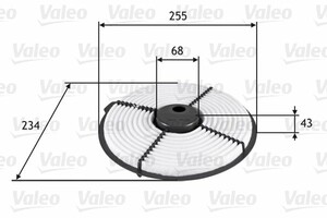 Фото Воздушный фильтр Valeo 585704