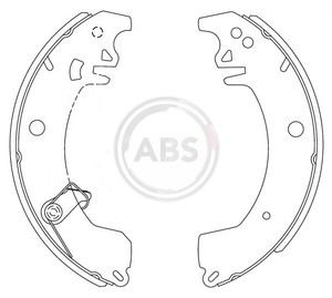 Фото Комплект гальмівних колодок ABS 8874