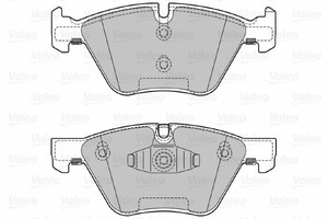 Фото Комплект гальмівних накладок, дискове гальмо Valeo 601126