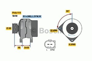 Фото Генератор Bosch 0 986 041 900