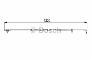 Фото Сигналізатор, знос гальмівних колодок Bosch 1 987 473 022