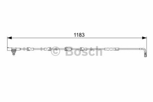 Фото Датчик зносу гальмівних колодок Bosch 1 987 473 031