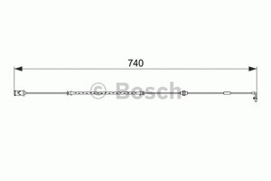 Фото Датчик зношування диск.кол.перед Bosch 1 987 474 587