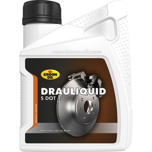 Фото Тормозная жидкость DRAULIQUID-S DOT 4, Бутылка емкостью 500 мл Kroon Oil 35663