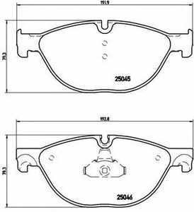 Фото Колодки гальмівні дискові Brembo P 06 076