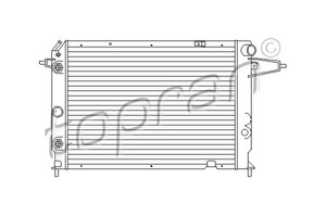 Фото Радіатор, охолодження двигуна Topran 202 232 756
