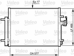 Фото Конденсатор кондиціонера Valeo 814360