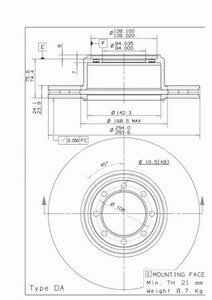 Фото Гальмівний диск Brembo 09.9761.60