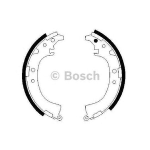 Фото Колодки гальмівні барабанні Bosch 0 986 487 898