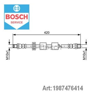 Фото Гальмівний шланг Bosch 1 987 476 414