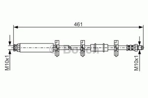 Фото Гальмівний шланг Bosch 1 987 476 463