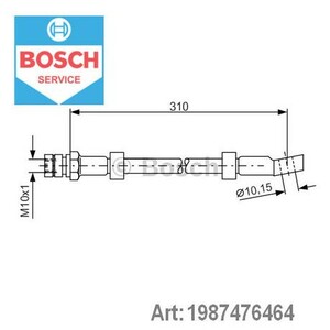 Фото Гальмівний шланг Bosch 1 987 476 464