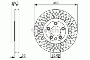 Фото Диск гальмiвний переднiй Bosch 0 986 479 A33