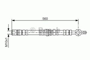 Фото Гальмівний шланг Bosch 1 987 476 496