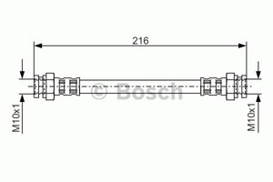 Фото Гальмівний шланг Bosch 1 987 476 529