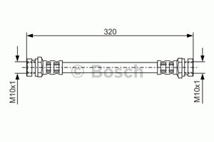 Фото Гальмівний шланг Bosch 1 987 476 541