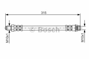 Фото Гальмівний шланг Bosch 1 987 476 558