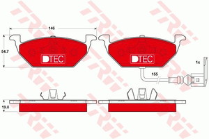 Фото Гальмівні колодки, дискові TRW GDB1386DTE