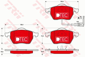 Фото Автозапчасть TRW GDB1403DTE